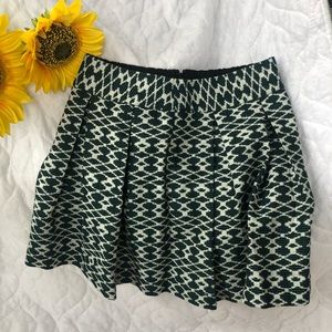 3/$36 Banana Republic Embroidered Green Skirt